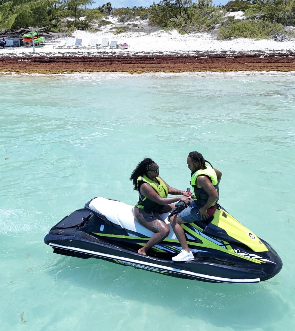 Jet skis on clear water at a past Virgoat Bash